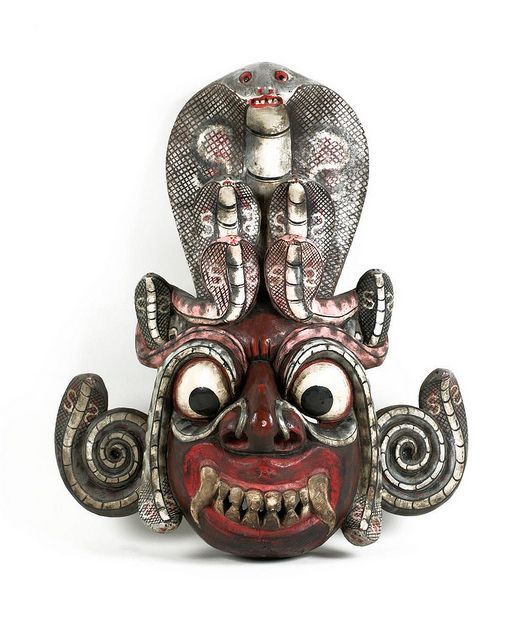 斯里兰卡的kolam面具kolam面具使用马钱子树制作