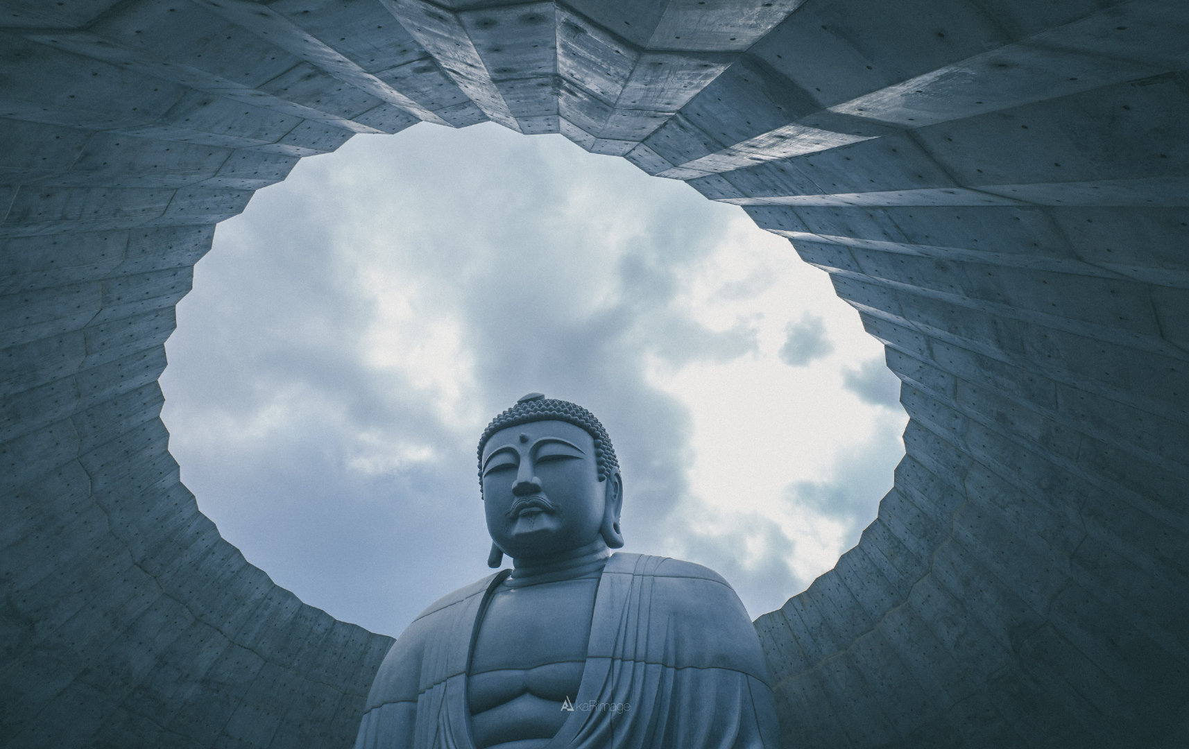 努力体会了一把隐佛即显佛的意境札幌头大佛安藤忠雄札幌头大佛薰衣