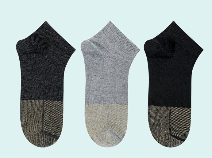 防臭抑菌军转民用纳米铜防臭袜6双装(夏季款)