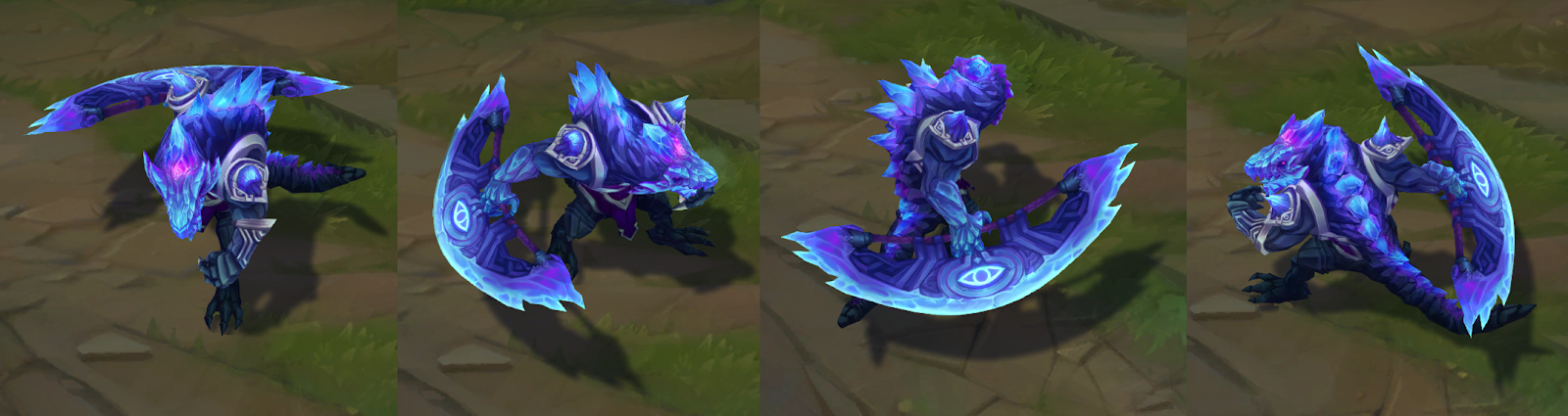 lol鳄鱼黯晶新皮肤上手:质量上与海克斯相差无几,但更容易入手