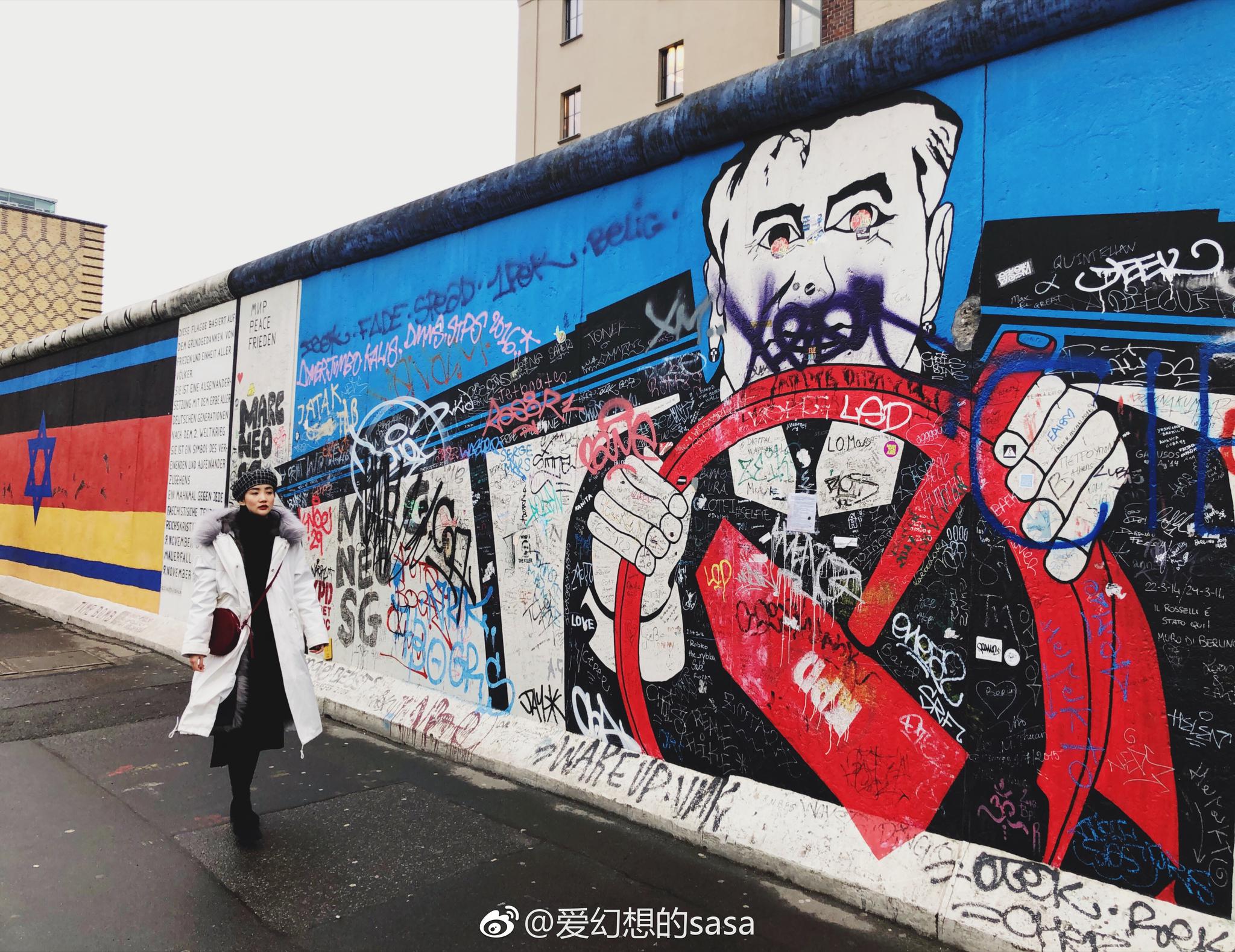 D14 最出名的柏林墙在东边画廊,它其实很长|柏林墙|弗鲁贝尔|昂纳克|埃里希|勃列日涅夫_新浪新闻
