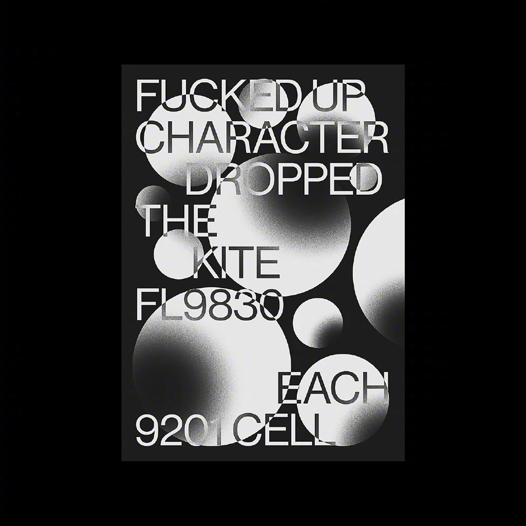 黑白文字排版海报设计 | stefan hürlemann