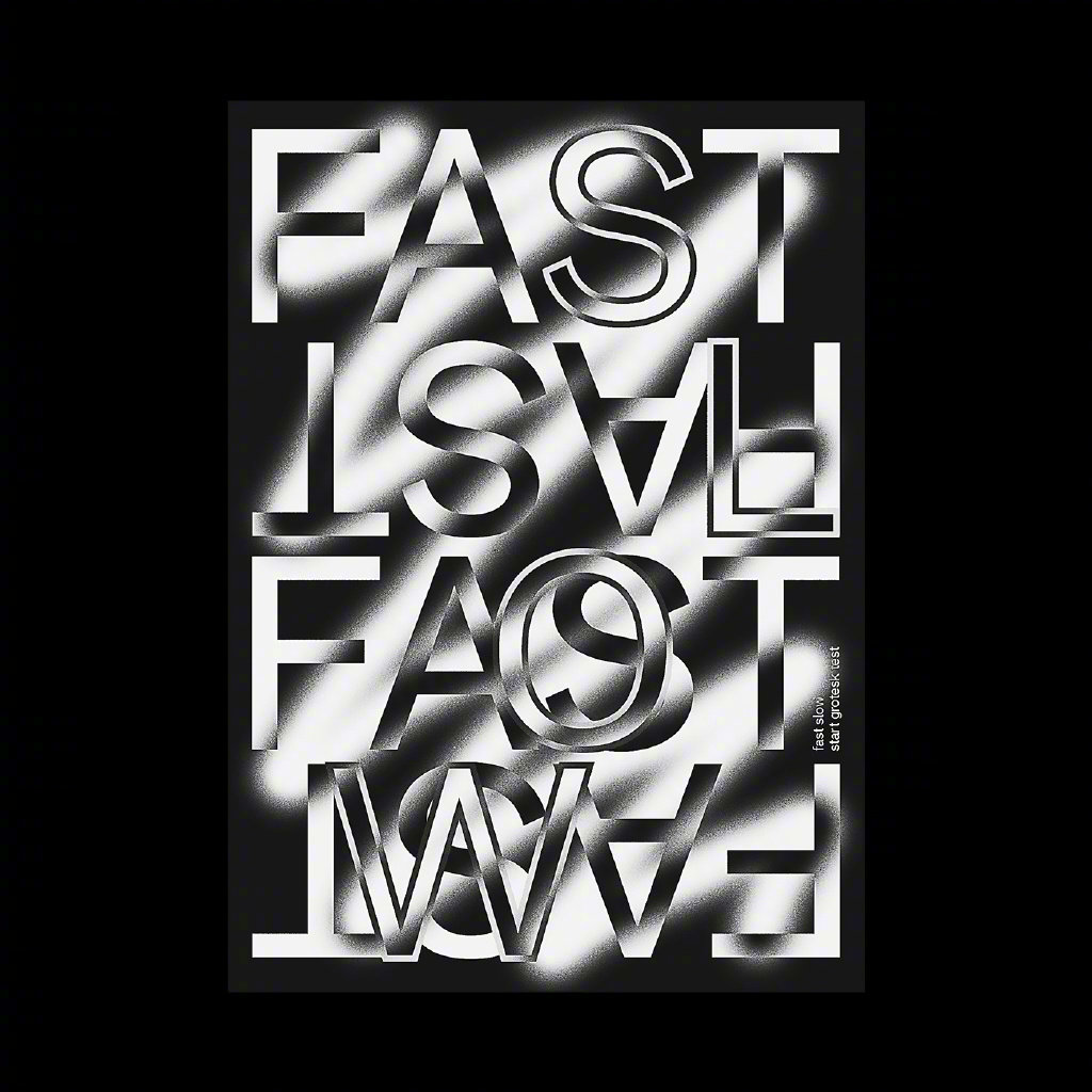 黑白文字排版海报设计 | stefan hürlemann