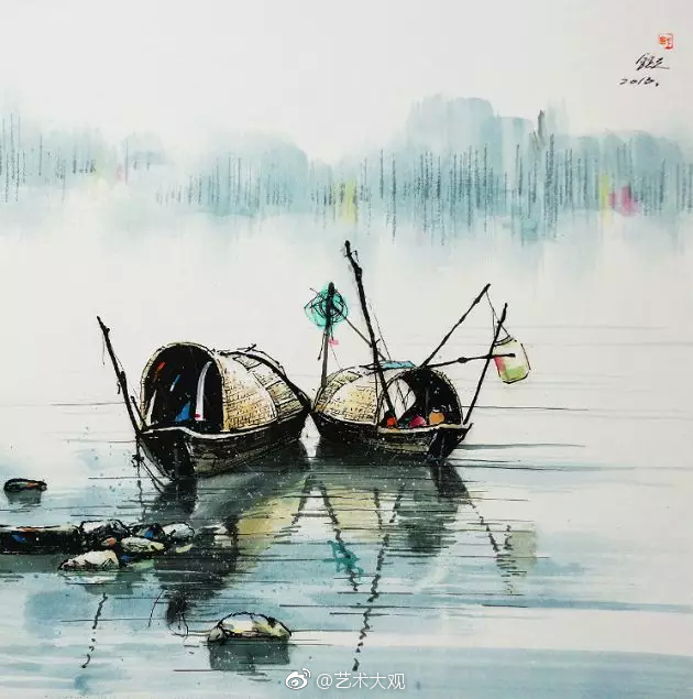 中国画家彩墨画是外来水彩画与中国传统国画技艺相结合的一种创新画系