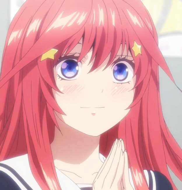 动漫头像《五等分的新娘》中野五月77是五姐妹中最能吃的那个79