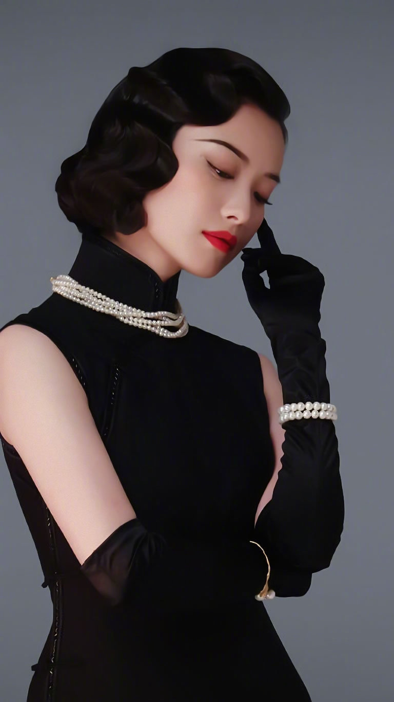 倪妮 复古冷艳旗袍美人