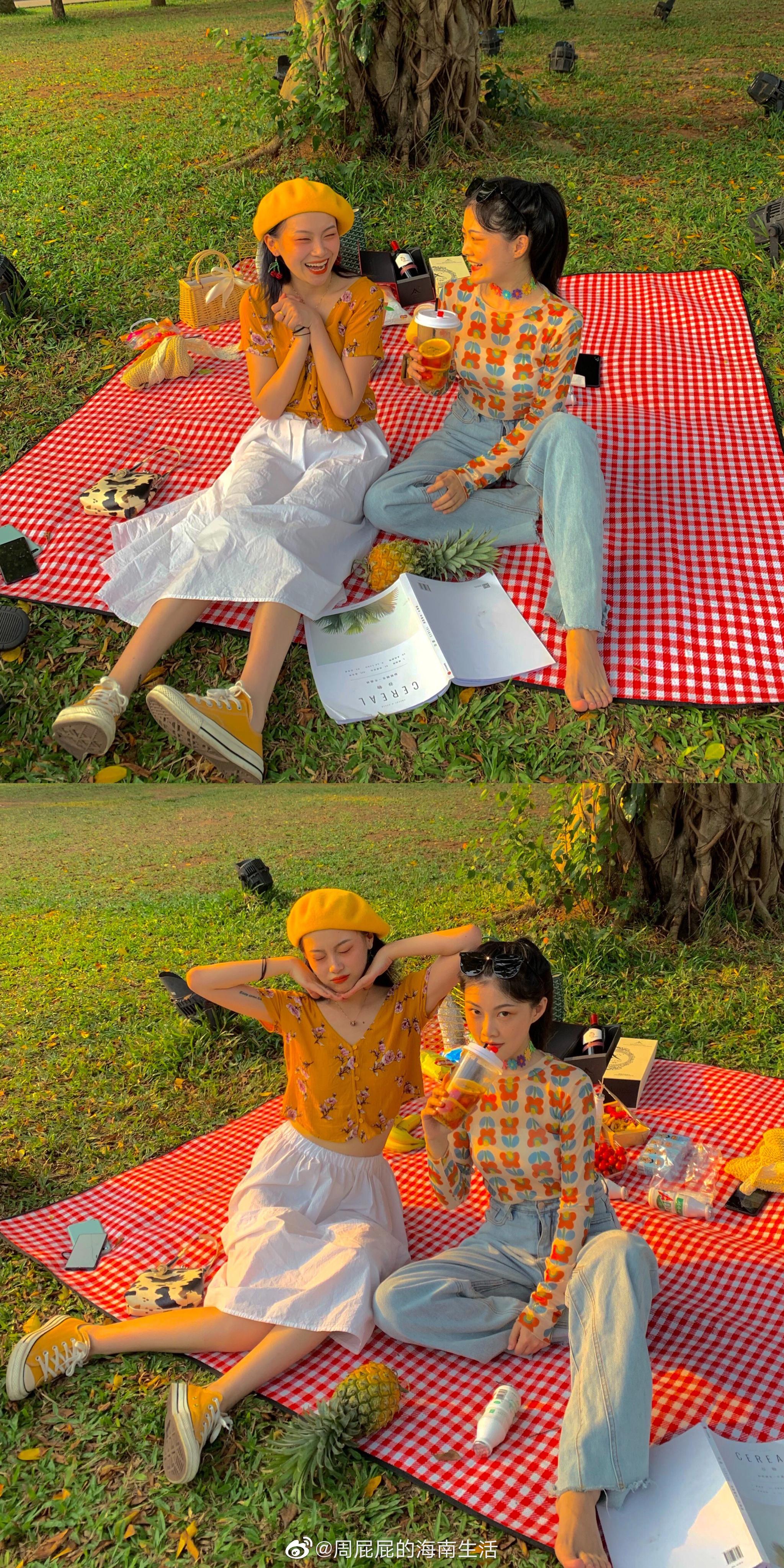 乌云乌云快走开想念钢铁姐妹花们一起野餐的快乐发胖时