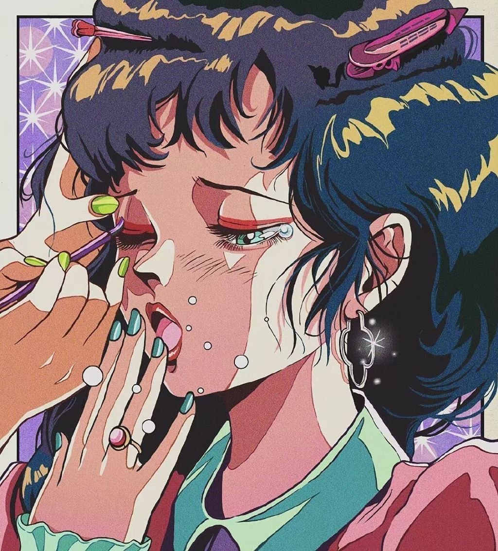 复古风人像插画 by amusement01(大爱画风)