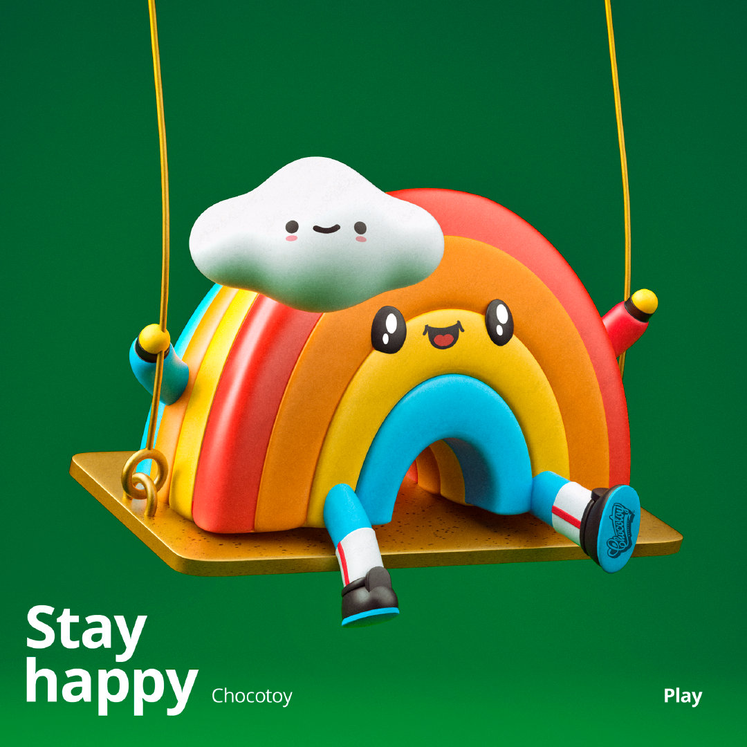 来自chocotoy cute 与大牌合作的三维卡通作品