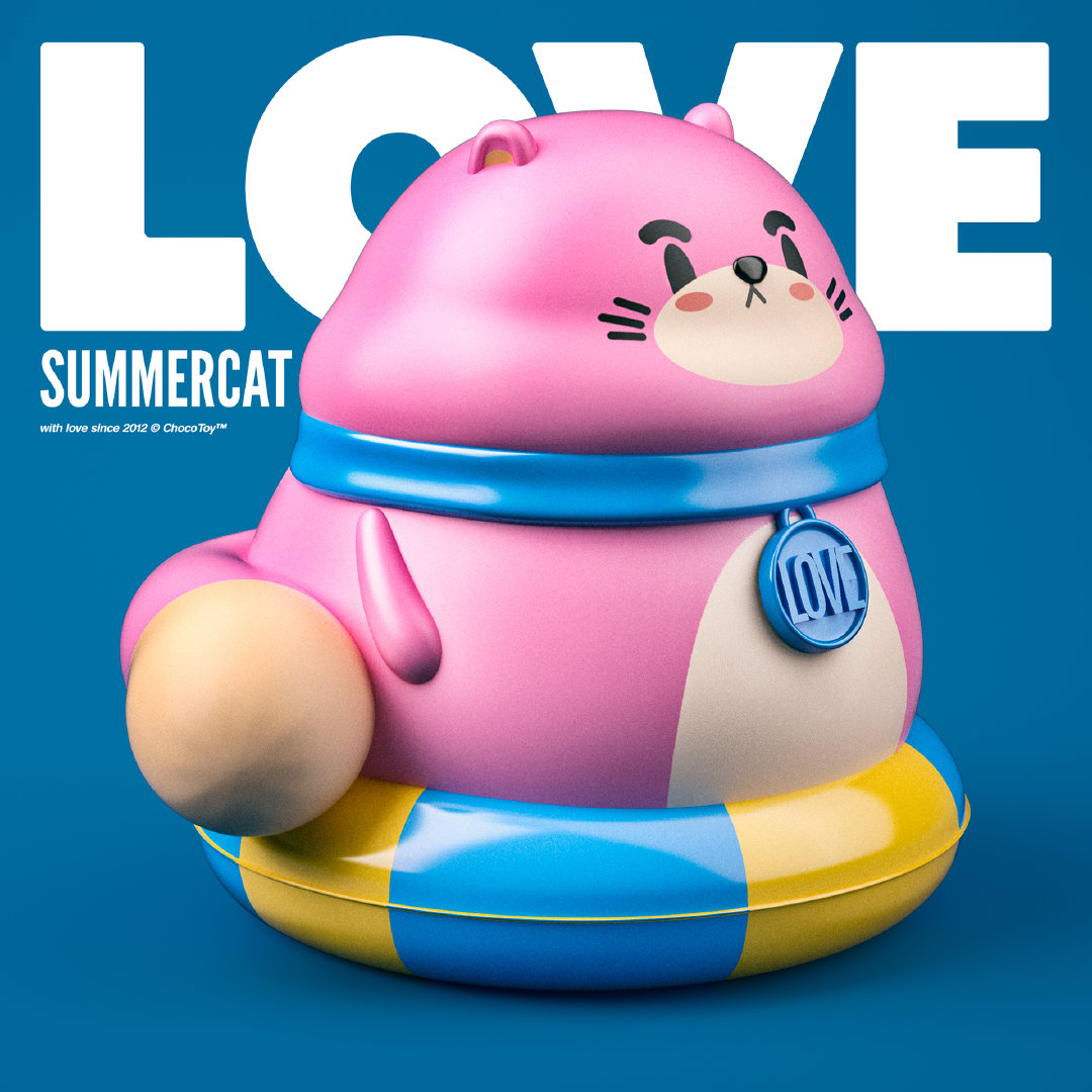 来自chocotoy cute 与大牌合作的三维卡通作品