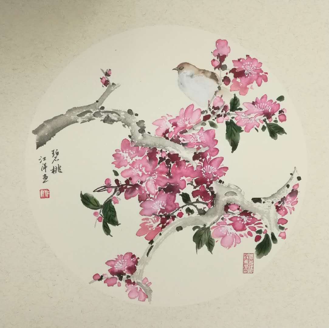 画家江洋作品欣赏:百花迎春图系列