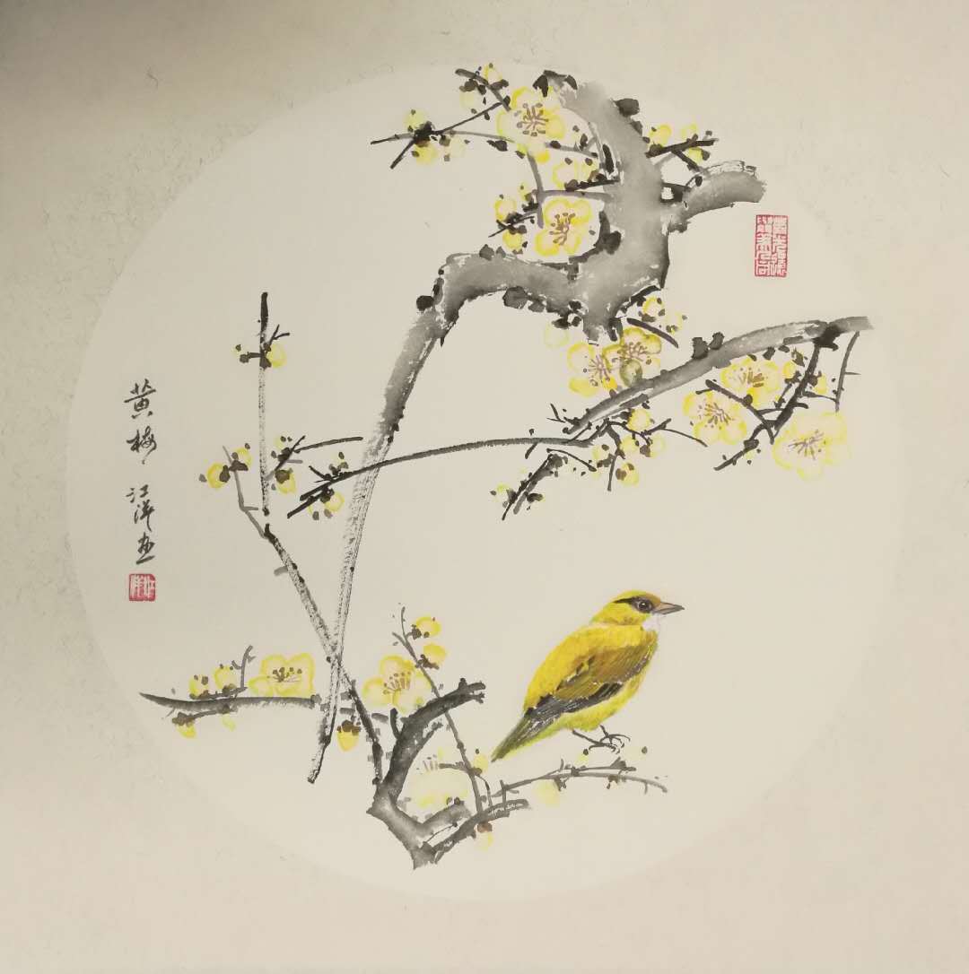 画家江洋作品欣赏:百花迎春图系列