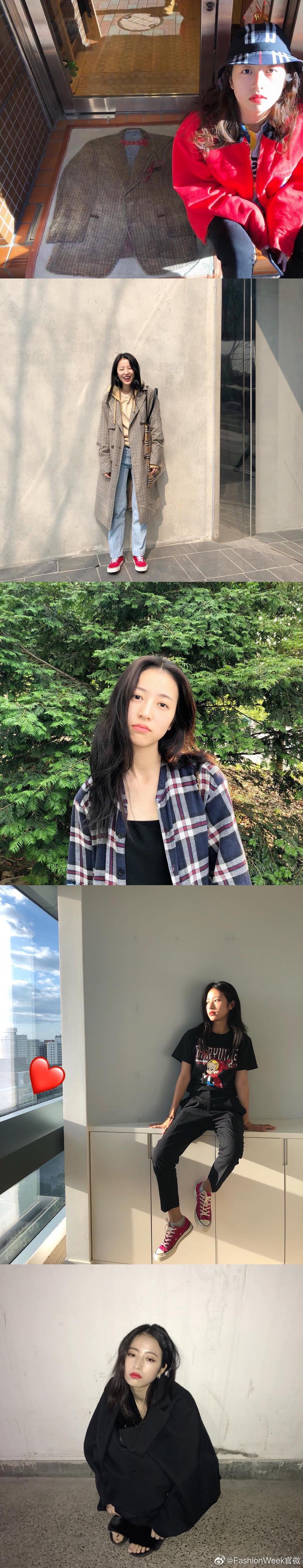 周雨彤ins私服合集漂亮姐姐的舒适穿搭