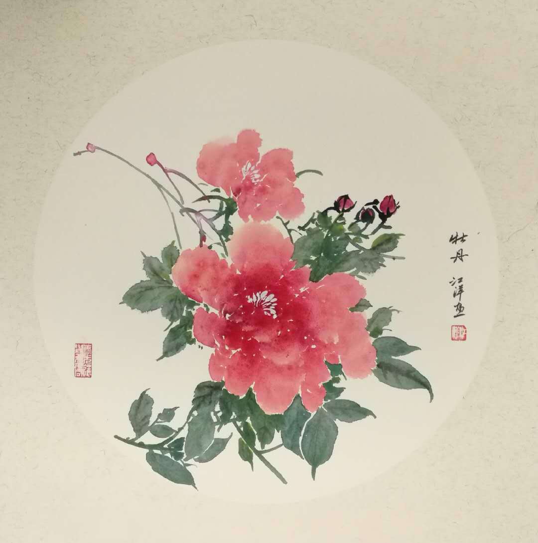 画家江洋作品欣赏:百花迎春图系列