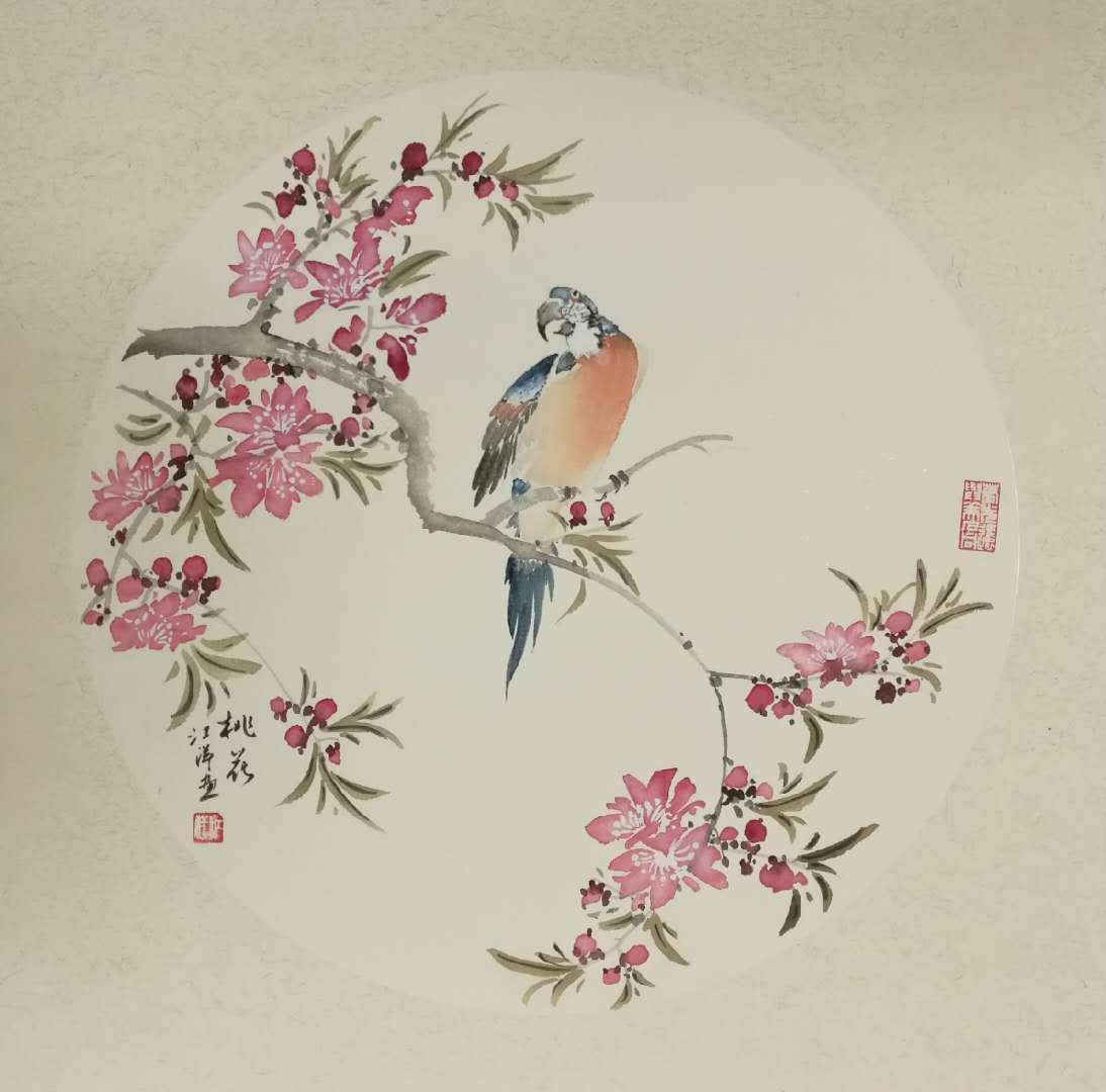 画家江洋作品欣赏:百花迎春图系列