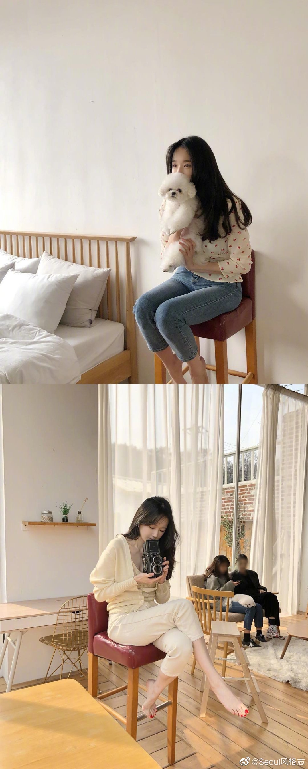 韩国歌手姜敏京的私服look人美歌甜身材佳的漂亮姐姐看着就赏心悦