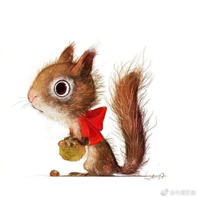 德国插画师wiebkerauers画笔下有情绪的可爱动物wiebkerauers