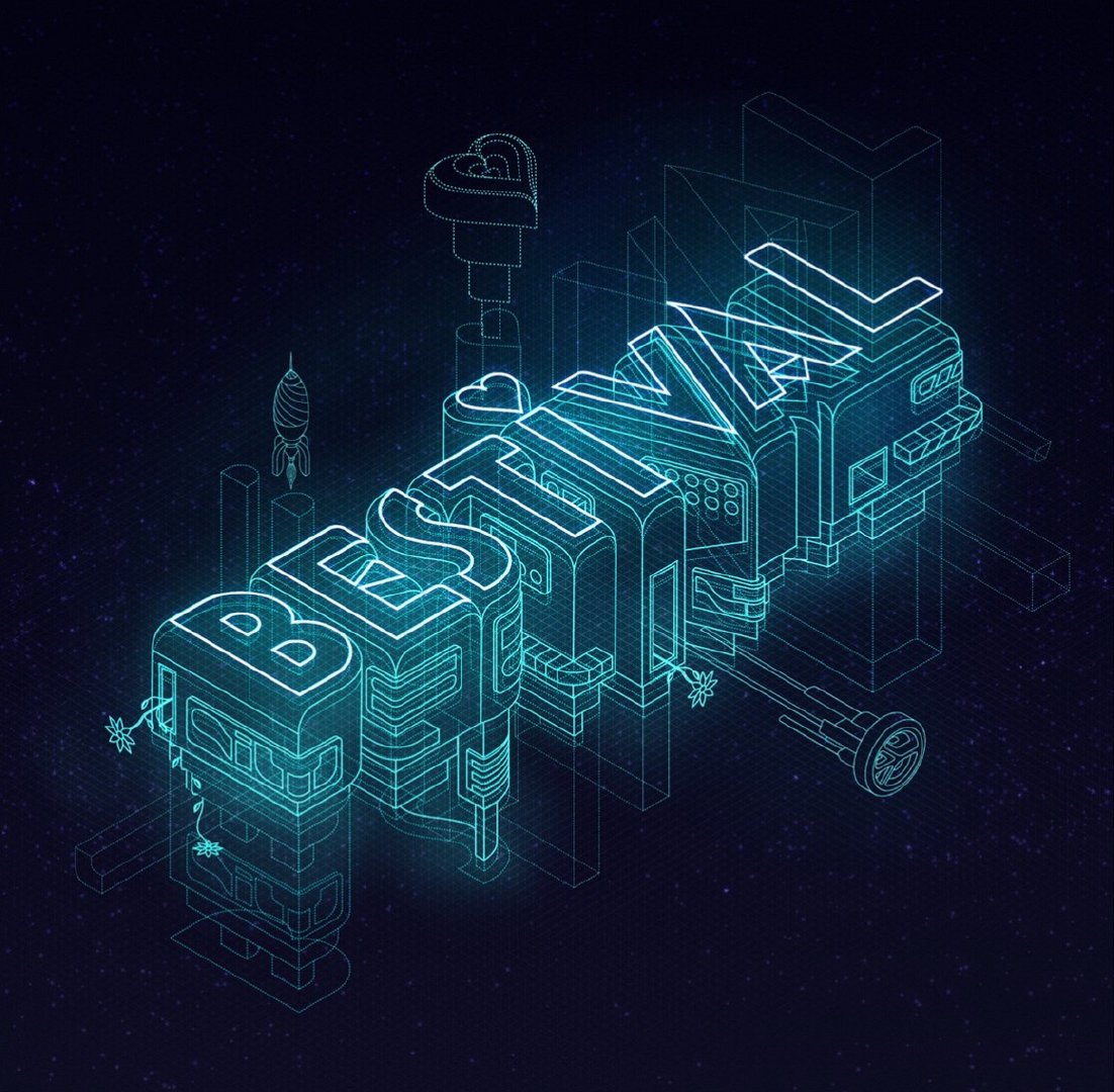 绝妙曲面空间立体几何艺术字设计作者charleswilliams