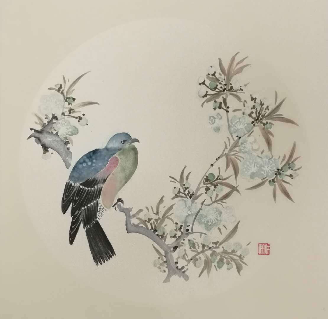 画家江洋作品欣赏:百花迎春图系列