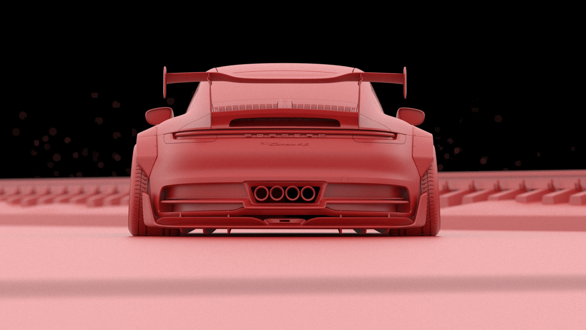 全新保时捷 911 gt建模欣赏