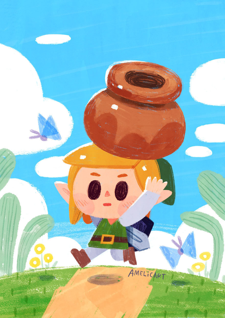 来自日本插画师 ア・メリカ 的儿童插画作品,画风超可爱!_高清图集_