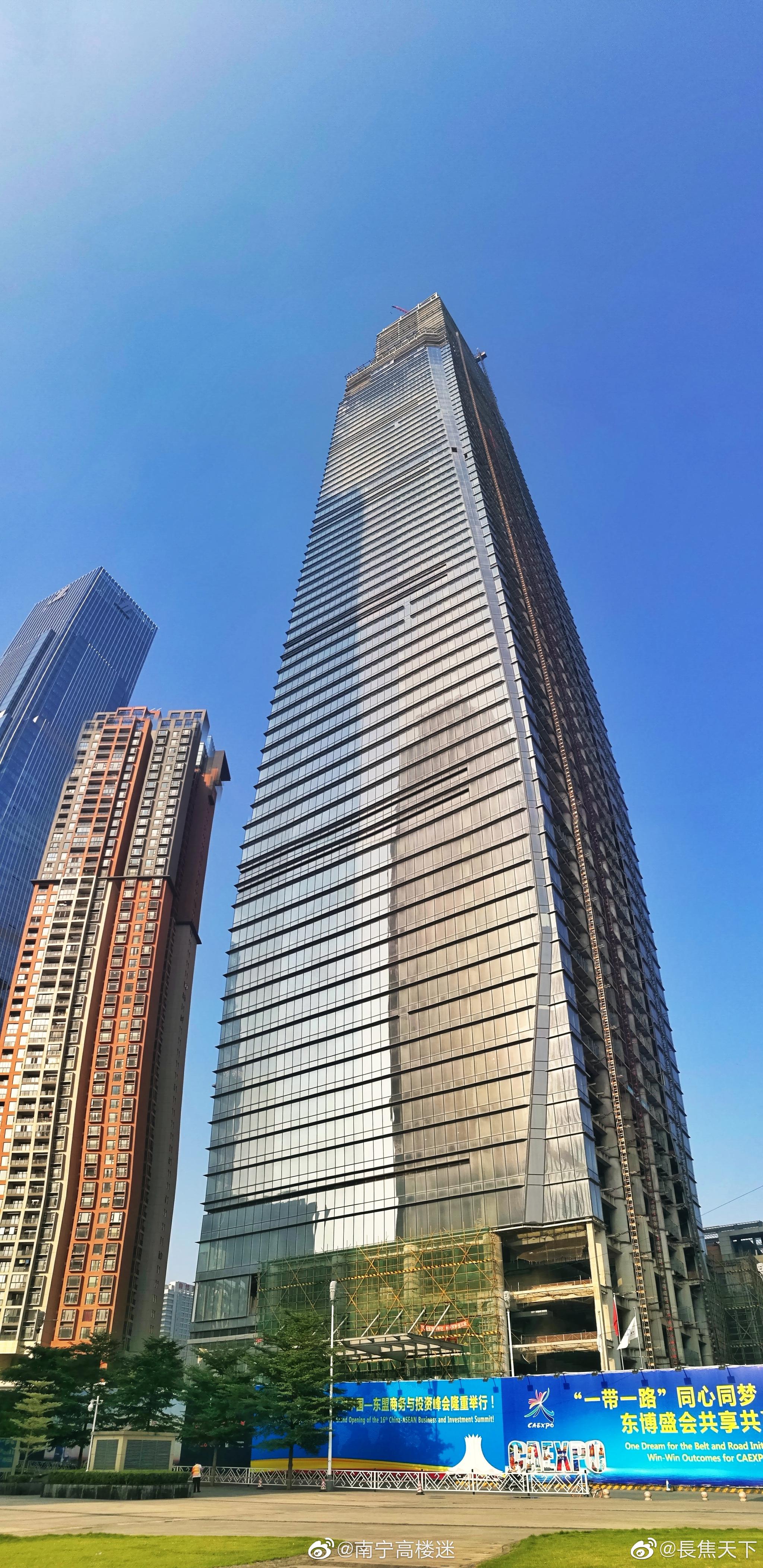 这是日新月异的八桂首府邕州期待正在崛起的南宁第一高楼