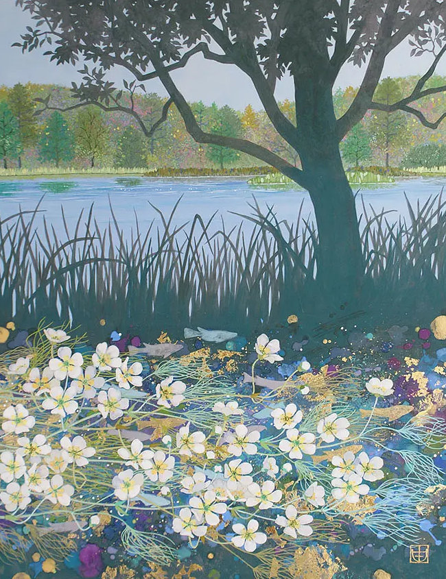 人気TOP 日本画「貝殻の図」村越由子F3号 絵画/タペストリ - abacus-rh.com