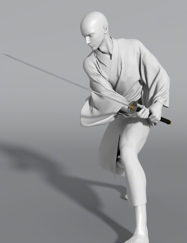 人体动态、武士刀、打斗pose!转需~