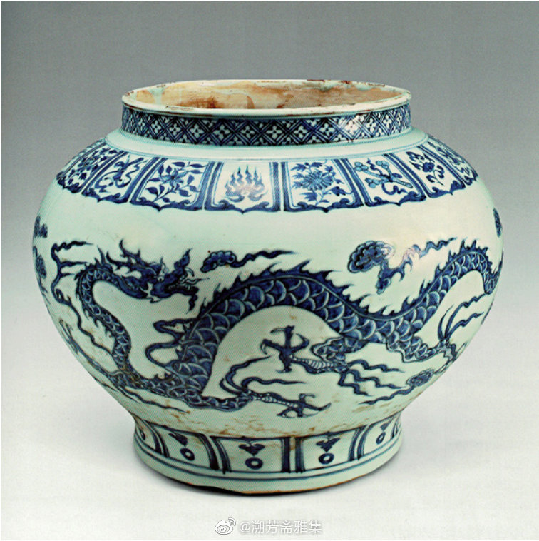 散布在世界各地的元代龙纹青花瓷1英国大维德中国艺术基金会藏