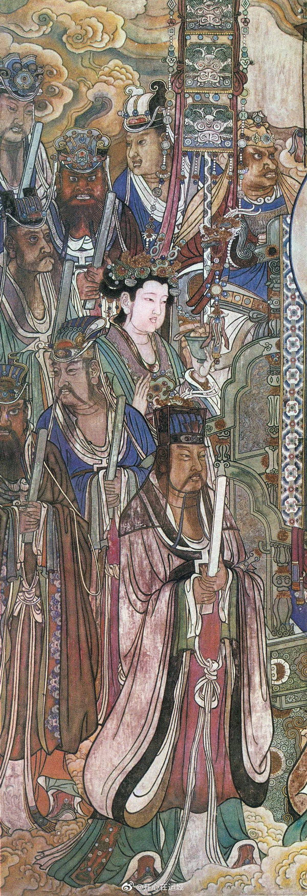 绝美!山西运城永乐宫巨幅壁画《朝元图》|朝元图|壁画|永乐宫壁画_新浪新闻