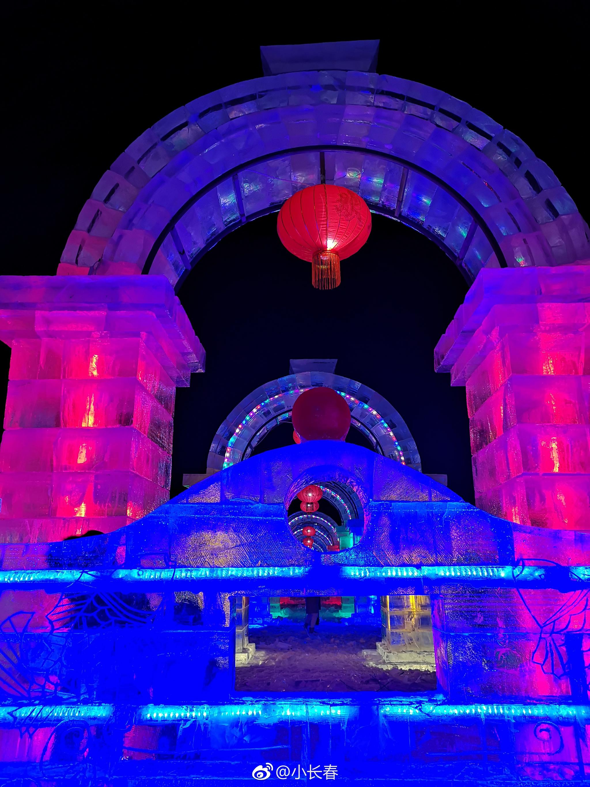 长春公园冰灯展