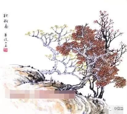 中国画画法教程之怎样画杂树,树木的结构及作画步骤详解