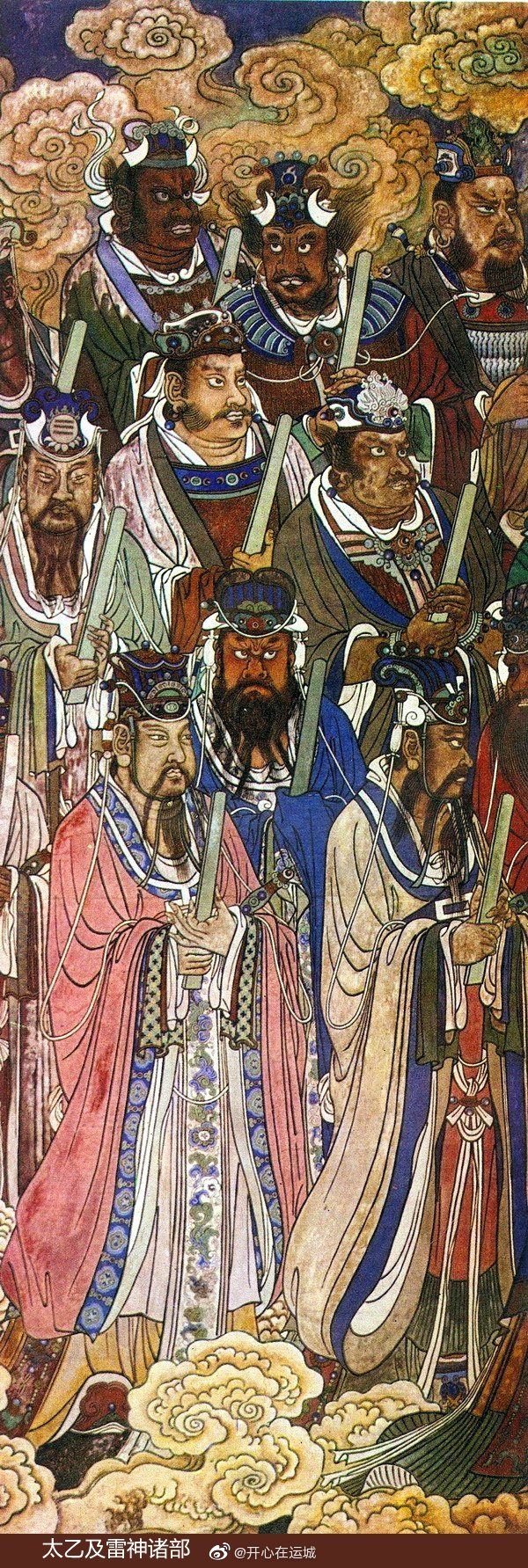 绝美!山西运城永乐宫巨幅壁画《朝元图》_新浪新闻