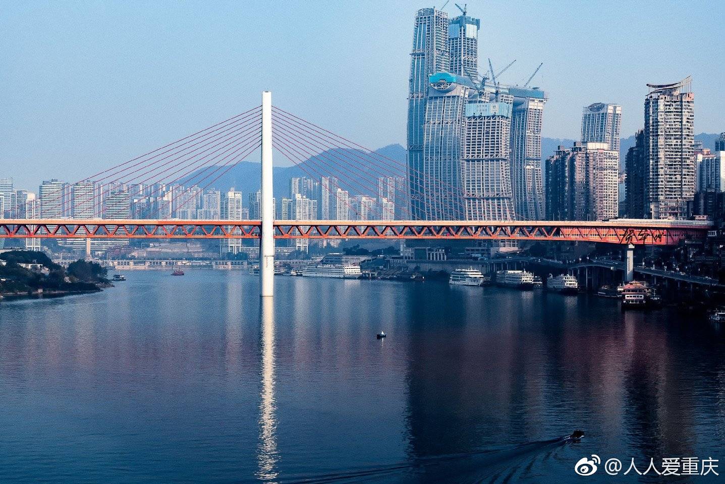 重庆的景如画般美丽水天一色它独有的意趣灵动山城