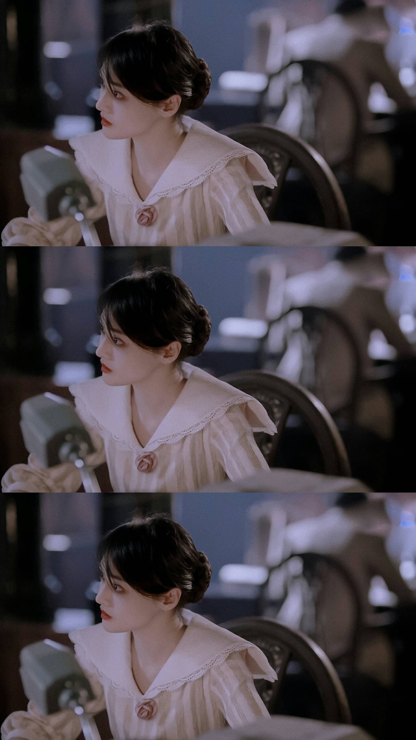 看一下郑爽在《绝密者》中的造型,拿枪的小爽好a