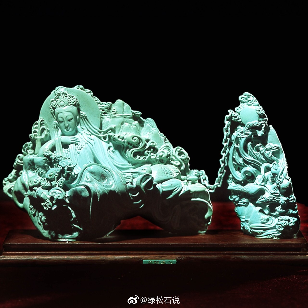 中国工艺美术大师袁嘉骐·绿松石玉雕作品欣赏