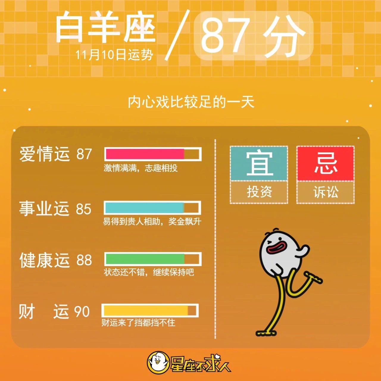 19年11月10日星座运势来啦 19年11月10日星座运势来啦