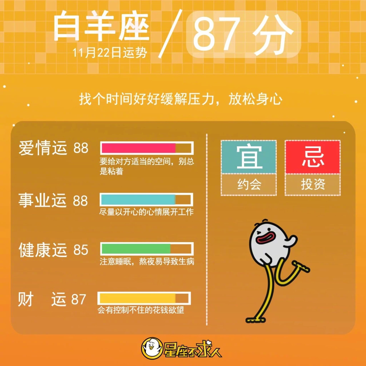 19年11月22日星座运势来啦