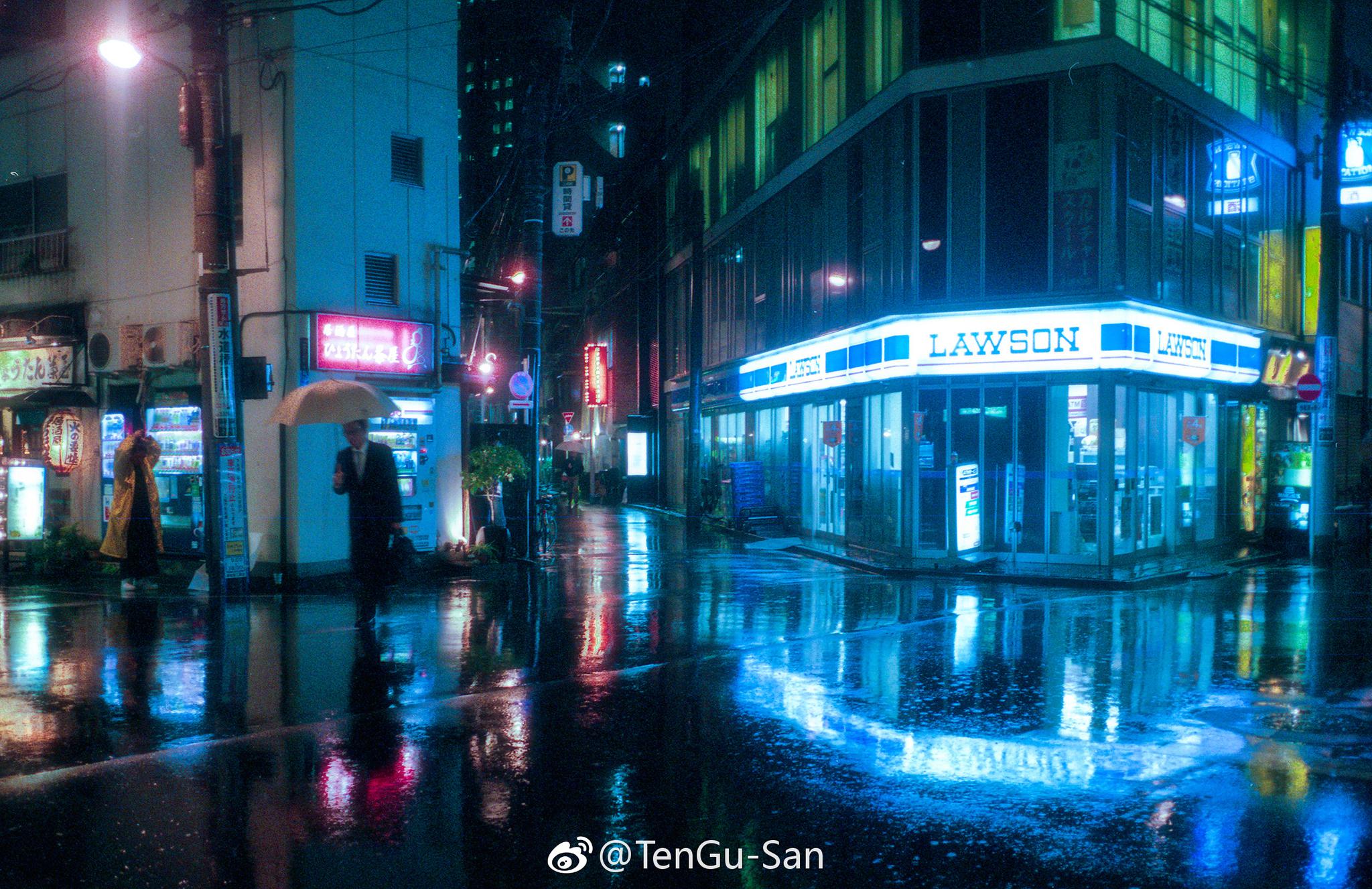Contax T3 Film 胶片 Photograper By 👺TenGuSan 雨夜东京|雨夜|胶片|东京_新浪新闻