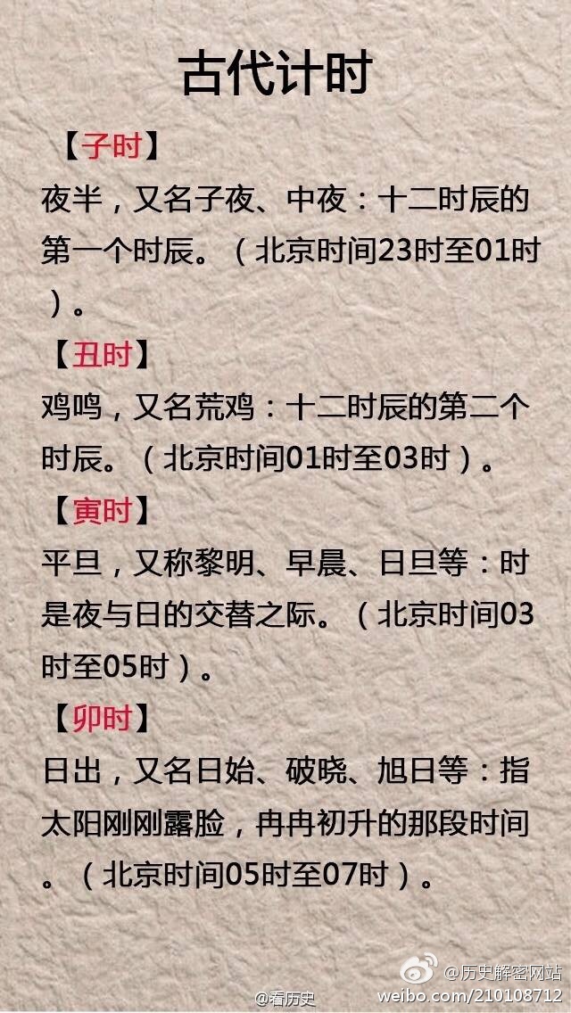 学习知识,古代计时常识|时辰|地支|昼夜|计时|常识_新浪新闻