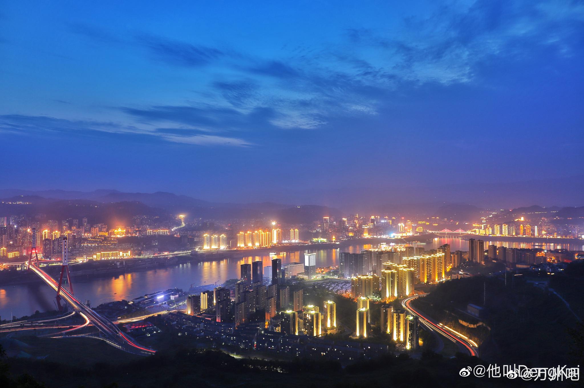 离开万州前,收藏一组夜景|万州|夜景|家乡_新浪新闻