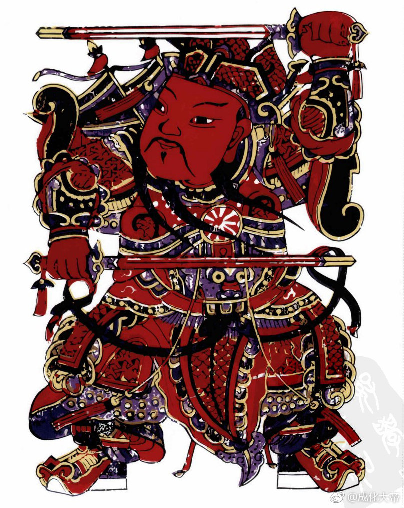 中国式装饰画,部分中国传统门神图案,喜欢的码住一下吧