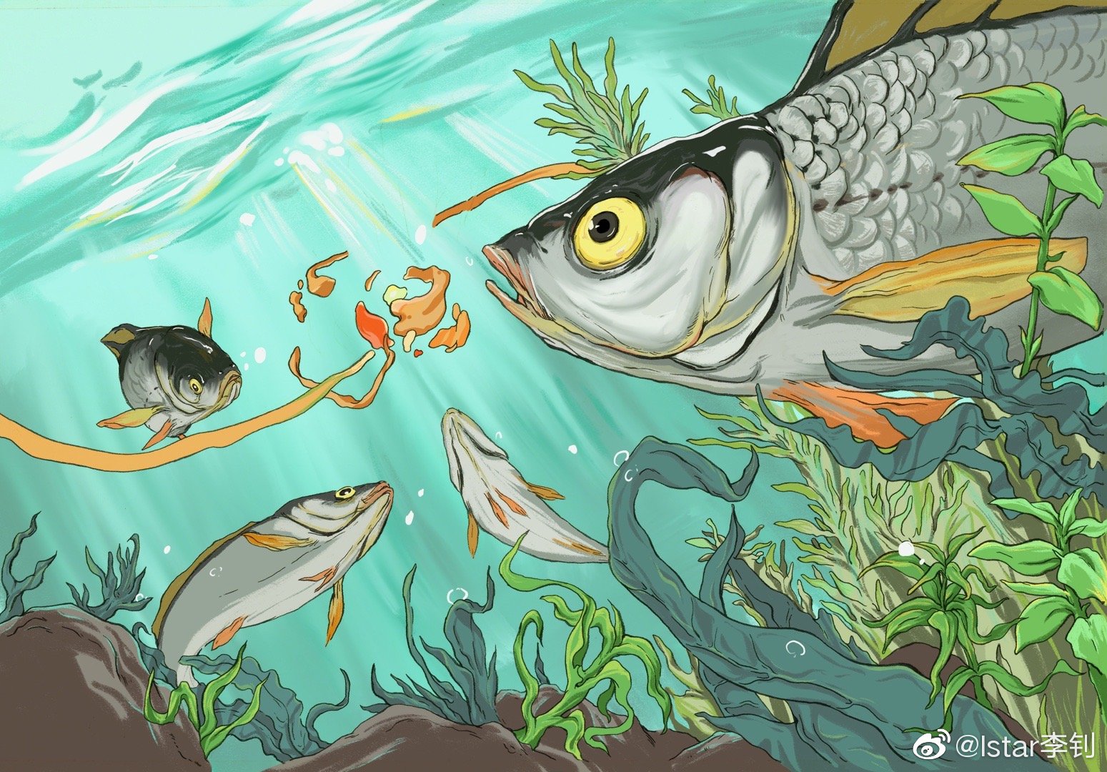 个人绘本鱼塘记部分内容作者lstar李钊