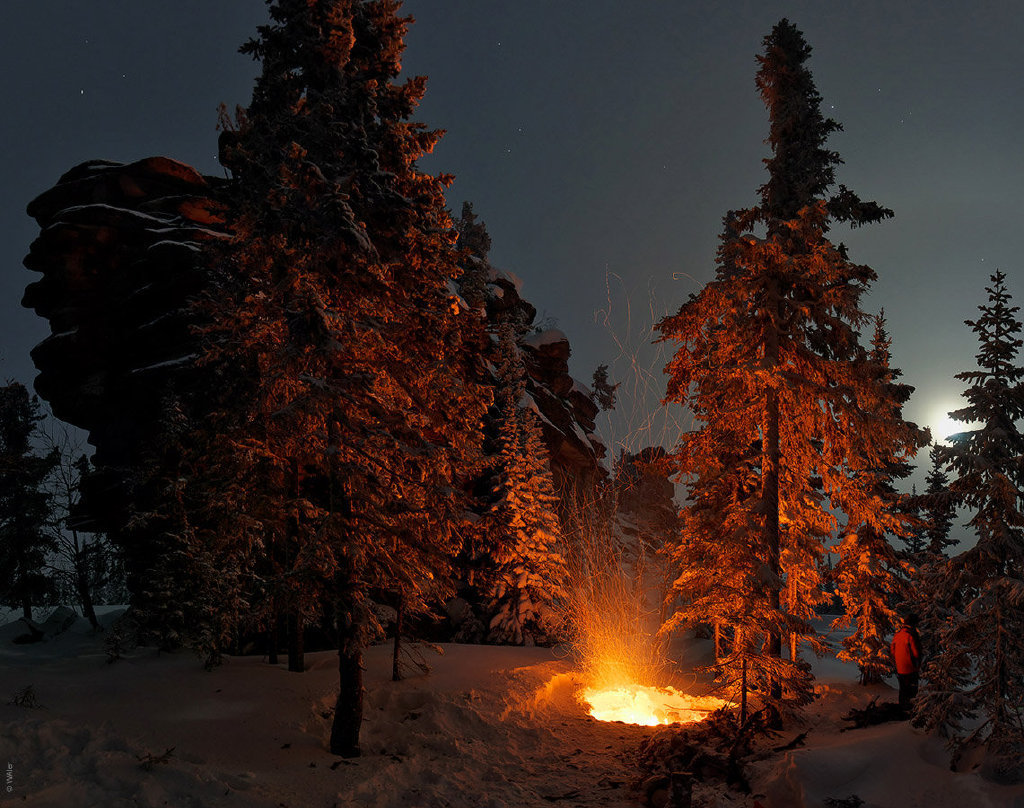 雪地里生一处火,让孤独的人都有地可去 - waler