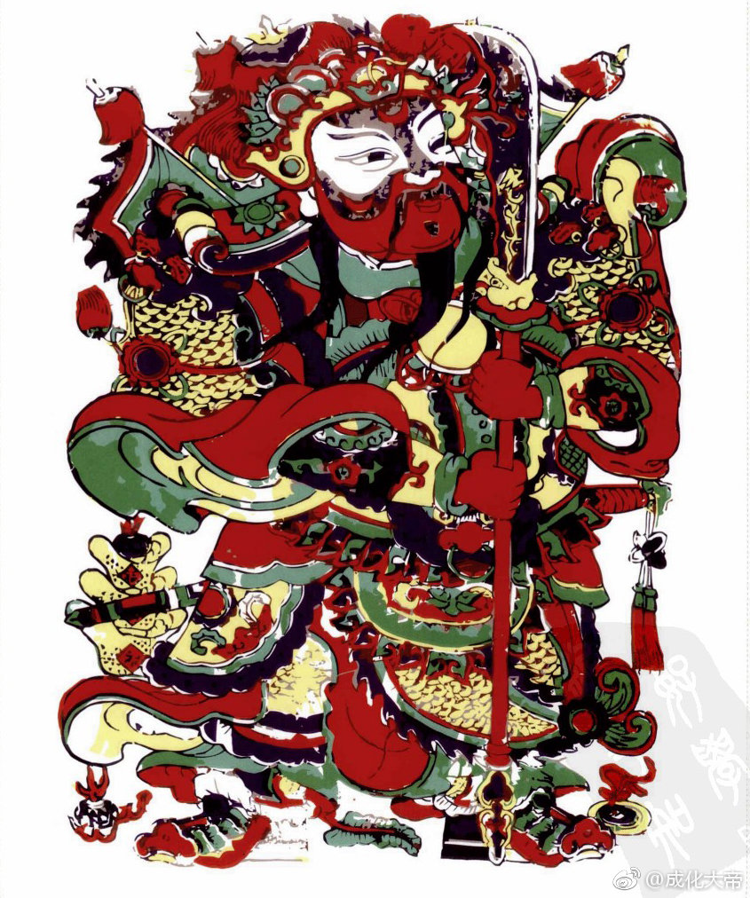 中国式装饰画,部分中国传统门神图案,喜欢的码住一下吧