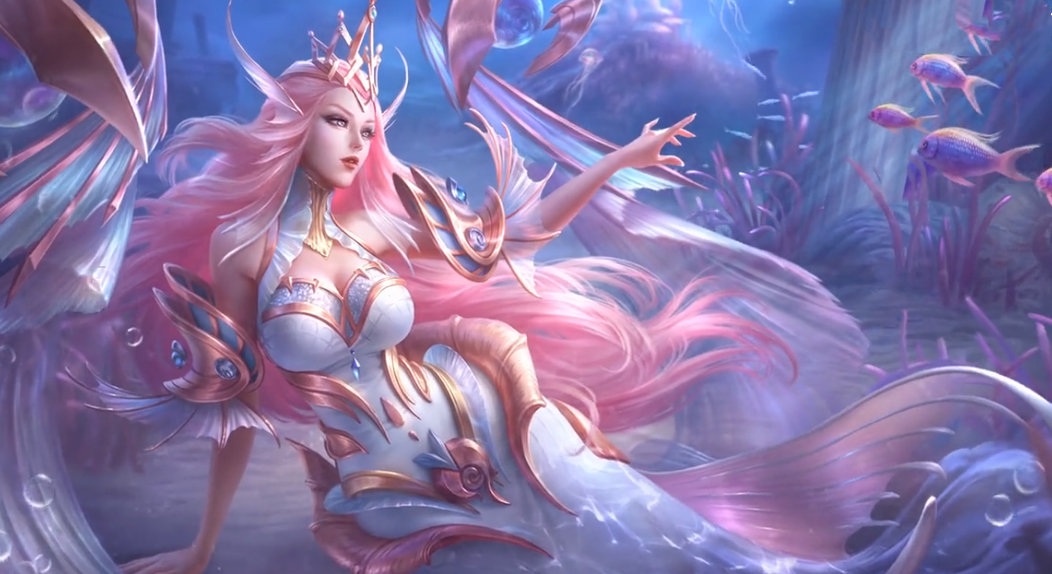 王者荣耀:武则天幻海之心星元皮肤特效一览,整个人都萌了好多