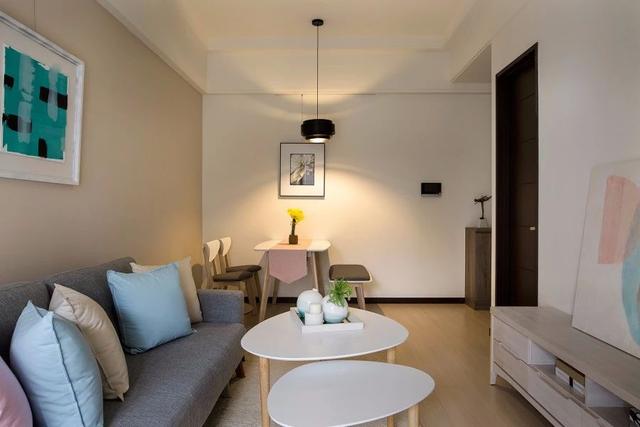 北欧风格的极简装修,色彩太美了