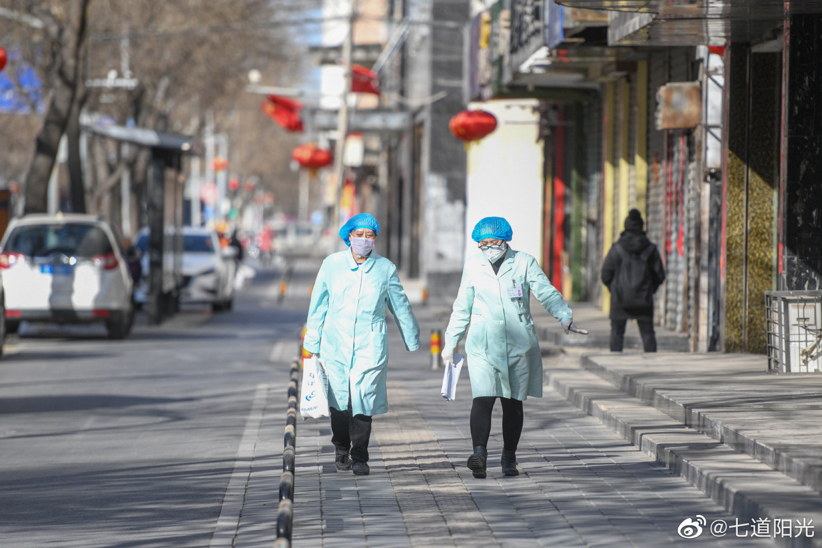 疫情之下 正月二十三 银川街头 空荡荡 口罩是风景 疫情之下 正月二十三 银川街头 空荡荡 口罩是风景