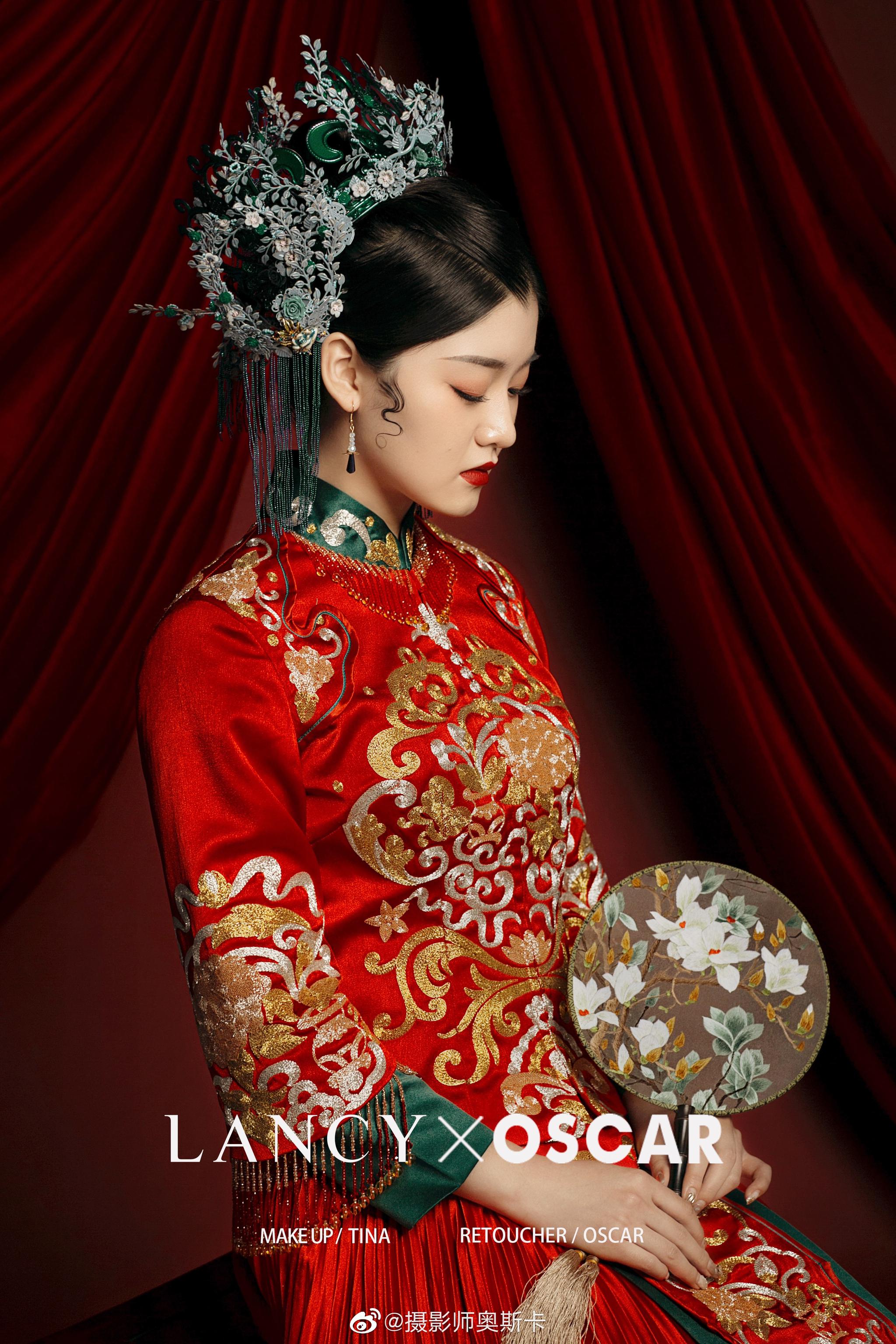 一组惊艳的中式新娘造型！ - 知乎