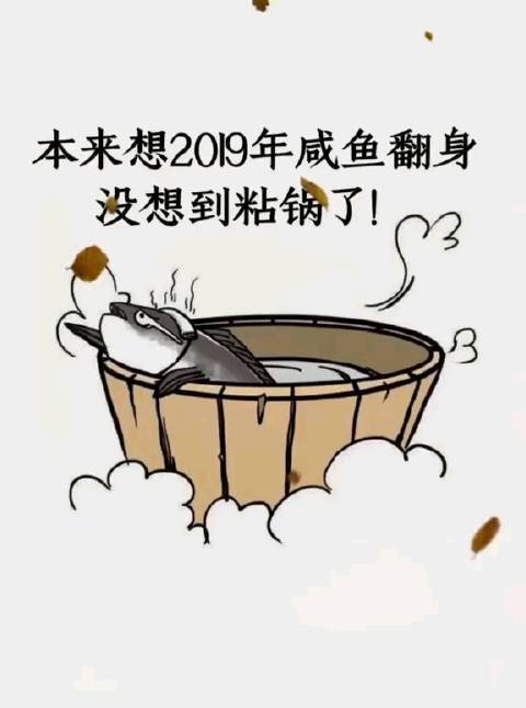 本来想 年咸鱼翻身,没想到粘锅了